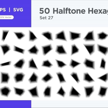 Halftone Abstract Vectors Templates 345437