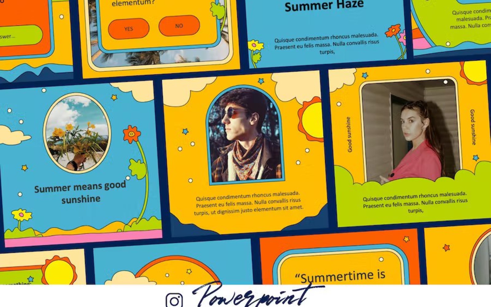 Insta 70s - Keynote Instagram Template