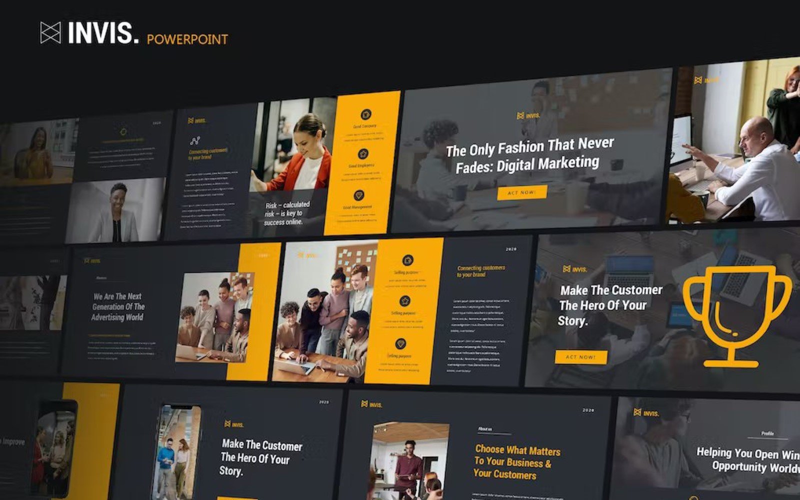 INVIS - Creative Agency Powerpoint Template