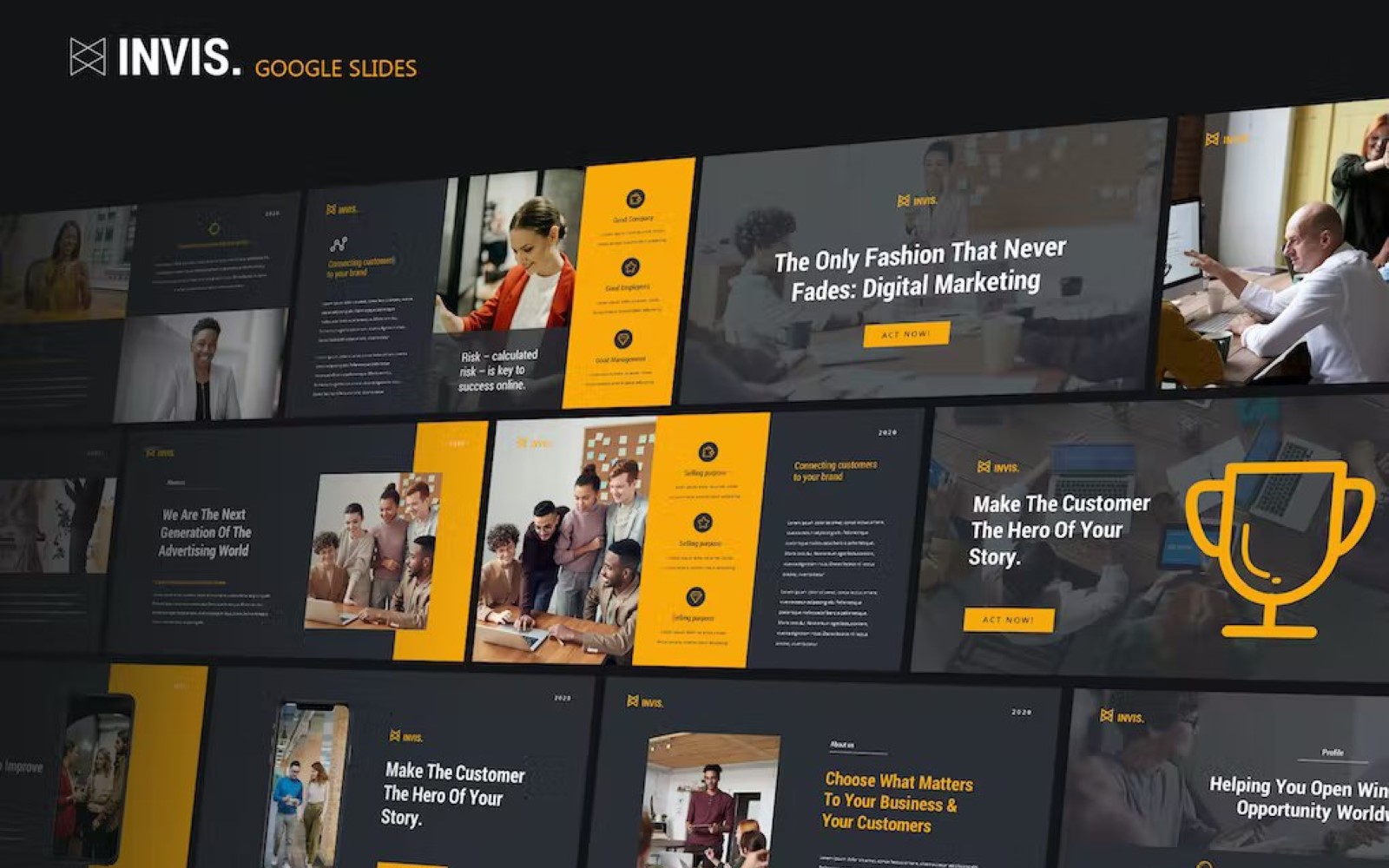 INVIS - Creative Agency Google Slides Template