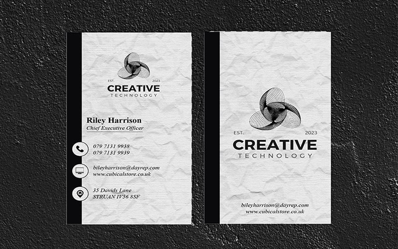 Digital Business Card Template - Visiting Card