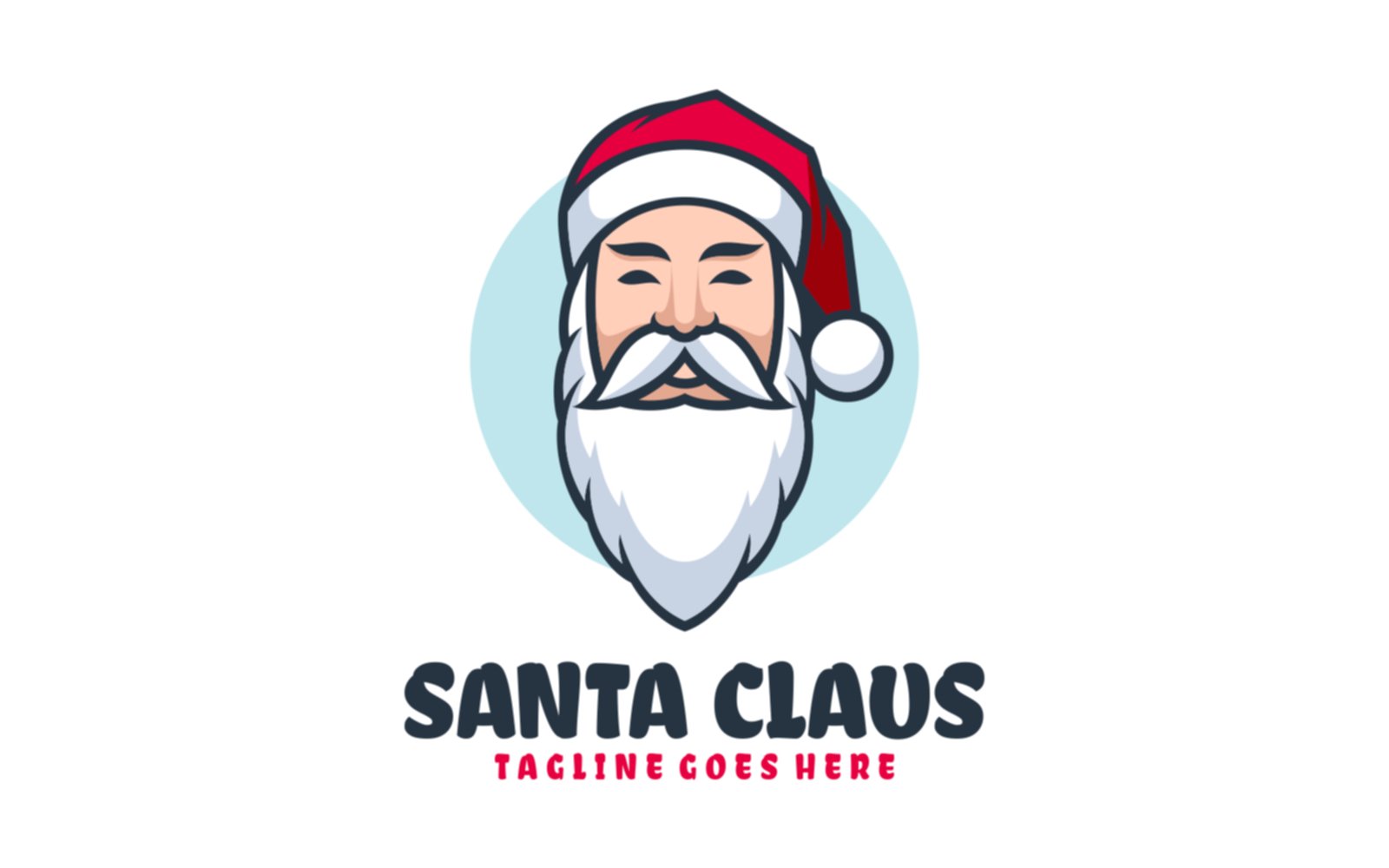 Santa Claus Mascot Cartoon Logo 2