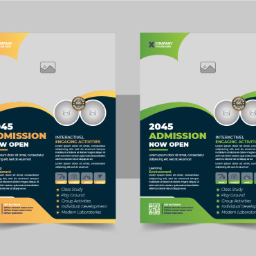Admission Flyer Corporate Identity 345523