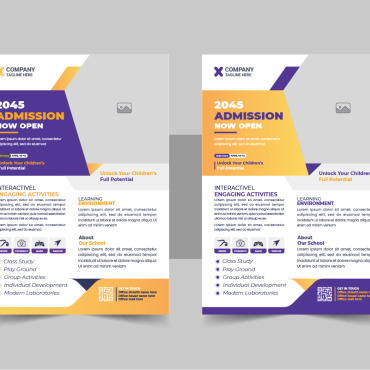 Admission Flyer Corporate Identity 345524