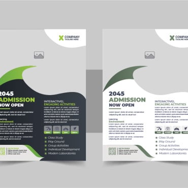 Admission Flyer Corporate Identity 345525