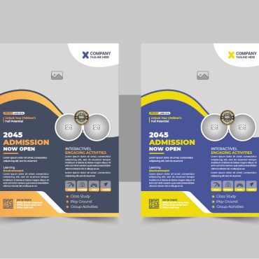 Admission Flyer Corporate Identity 345527