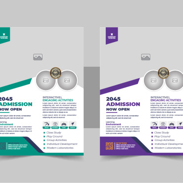 Admission Flyer Corporate Identity 345528