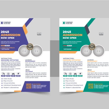 Admission Flyer Corporate Identity 345529