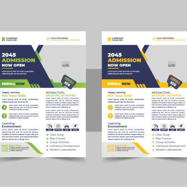 Admission Flyer Corporate Identity 345531