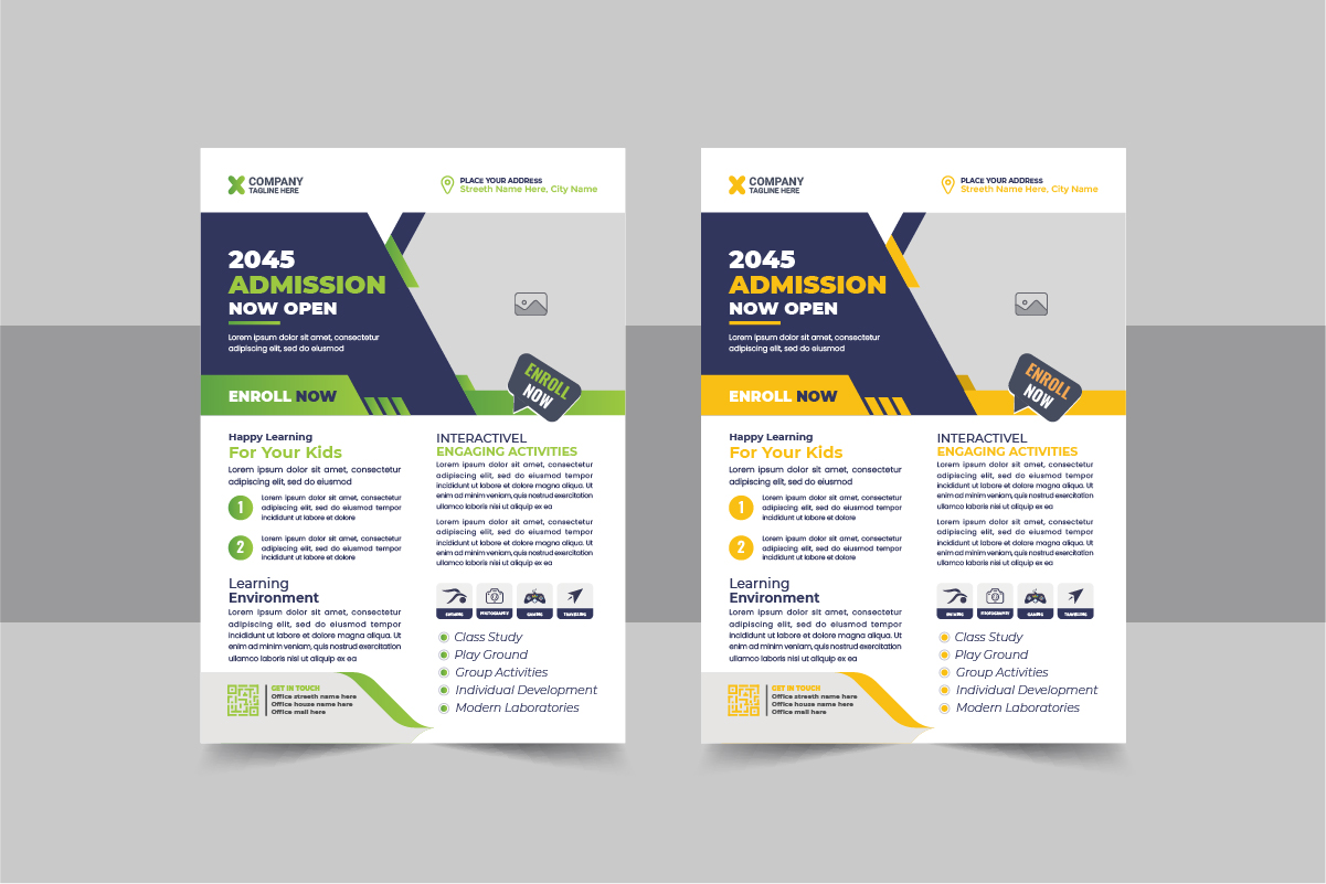 Creative School Admissions Flyer Design