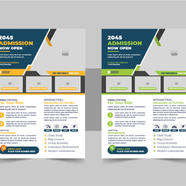 Admission Flyer Corporate Identity 345534
