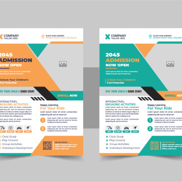 Admission Flyer Corporate Identity 345535