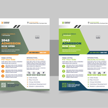 Admission Flyer Corporate Identity 345536