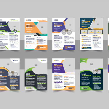 Admission Flyer Corporate Identity 345538