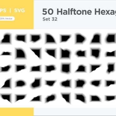 Halftone Abstract Vectors Templates 345549