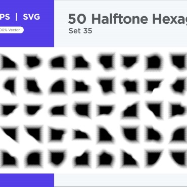 Halftone Abstract Vectors Templates 345553