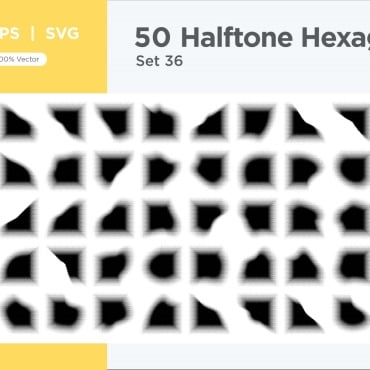 Halftone Abstract Vectors Templates 345554