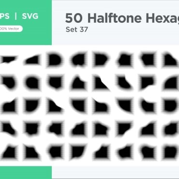 Halftone Abstract Vectors Templates 345555