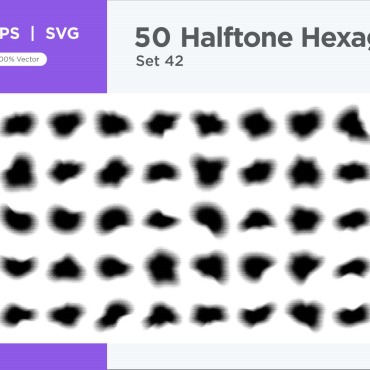 Halftone Abstract Vectors Templates 345560