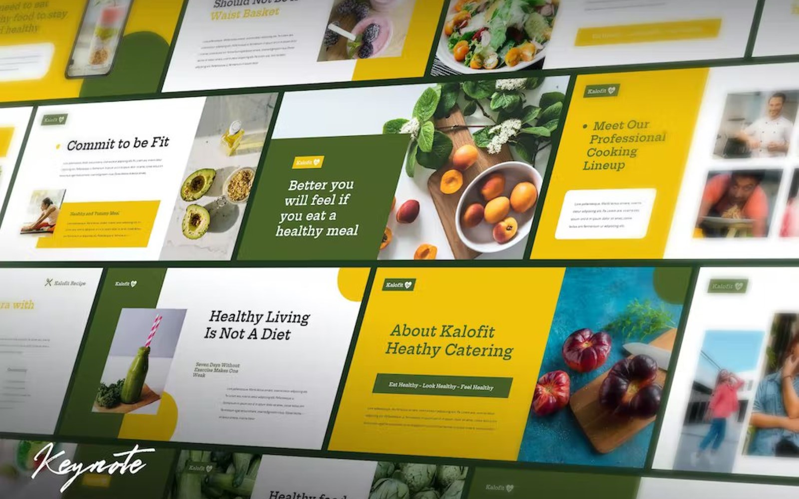 Kalofit - Healthy Food Keynote Template