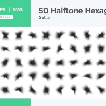 Halftone Abstract Vectors Templates 345626