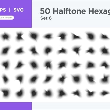 Halftone Abstract Vectors Templates 345627