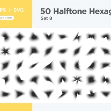 Halftone Abstract Vectors Templates 345629