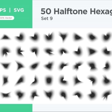 Halftone Abstract Vectors Templates 345630