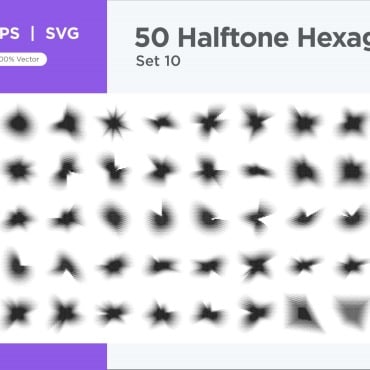 Halftone Abstract Vectors Templates 345631