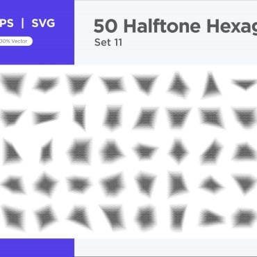 Halftone Abstract Vectors Templates 345632