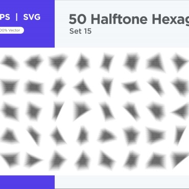 Halftone Abstract Vectors Templates 345636