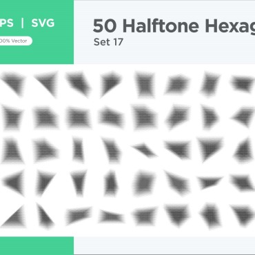 Halftone Abstract Vectors Templates 345638