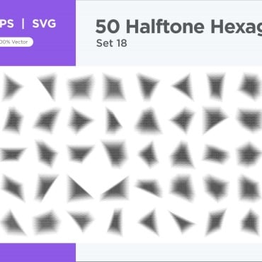 Halftone Abstract Vectors Templates 345639