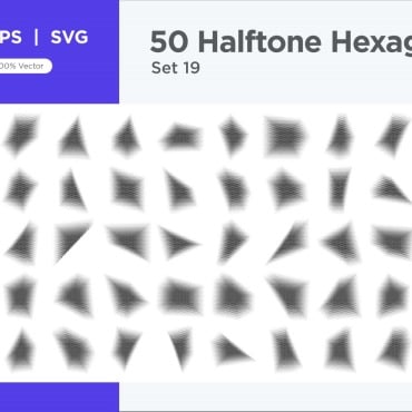 Halftone Abstract Vectors Templates 345640