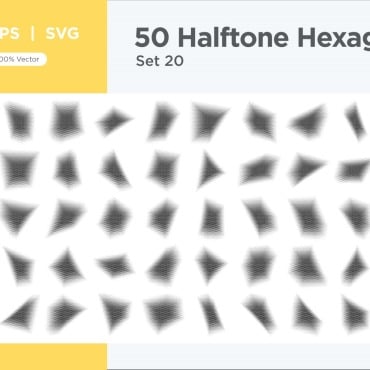 Halftone Abstract Vectors Templates 345641