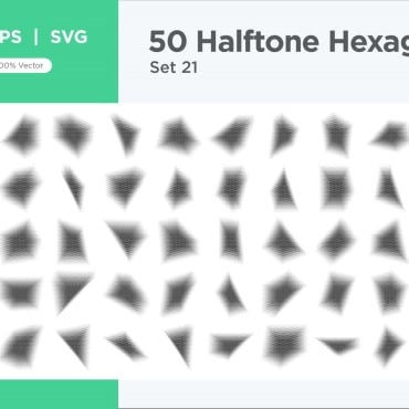 Halftone Abstract Vectors Templates 345642