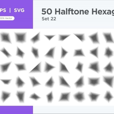 Halftone Abstract Vectors Templates 345643