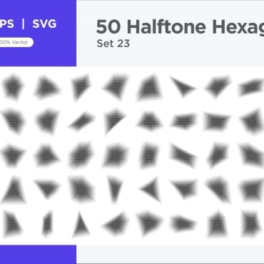 Halftone Abstract Vectors Templates 345644