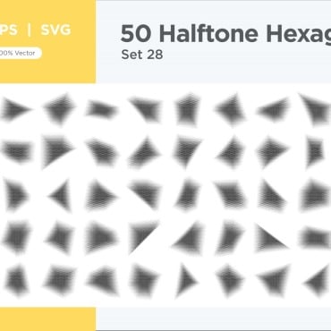 Halftone Abstract Vectors Templates 345649