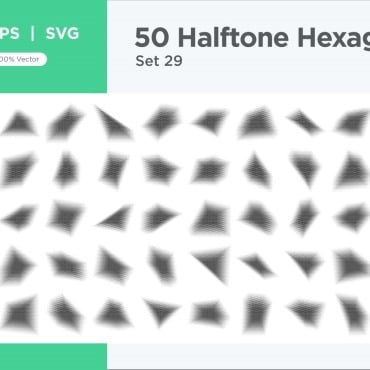 Halftone Abstract Vectors Templates 345650