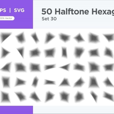 Halftone Abstract Vectors Templates 345651