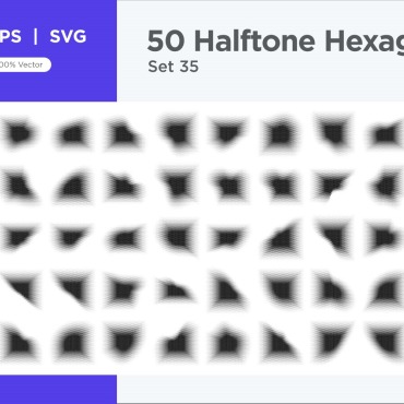 Halftone Abstract Vectors Templates 345656