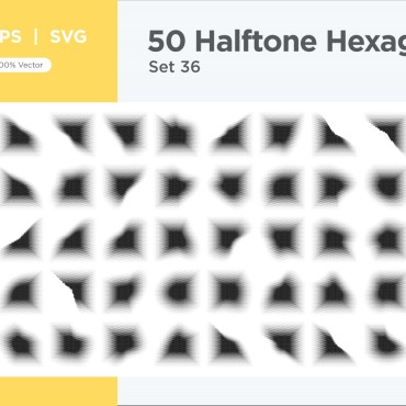 Halftone Abstract Vectors Templates 345657