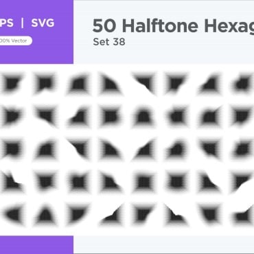 Halftone Abstract Vectors Templates 345660