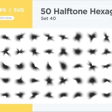 Halftone Abstract Vectors Templates 345662