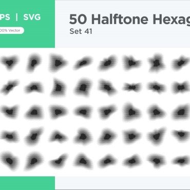 Halftone Abstract Vectors Templates 345663