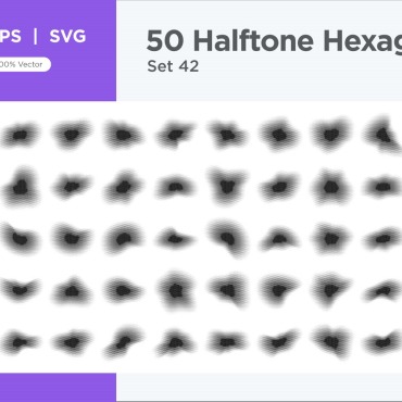 Halftone Abstract Vectors Templates 345664