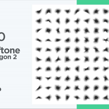 Halftone Abstract Vectors Templates 345669