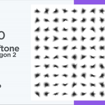 Halftone Abstract Vectors Templates 345670