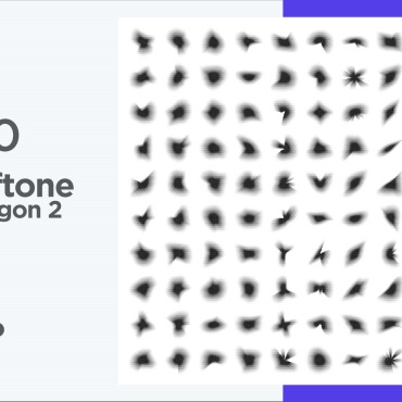 Halftone Abstract Vectors Templates 345671